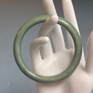 CERTIFIED Genuine 100% NATURAL Green Burmese Jade Bangle Bracelet